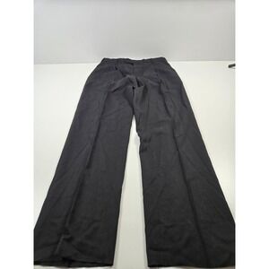 Riviera Wool Dress Pants Mens 38x36 Black Pleated Formal Trousers Made Canada